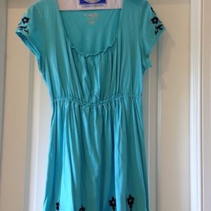 Cute blue and brown dress