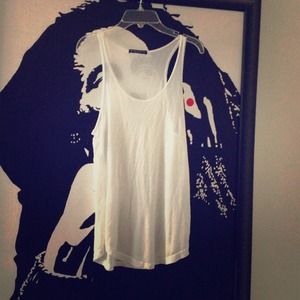 Plain white brandy tank