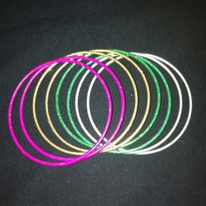 Sparkly Metal Bangles