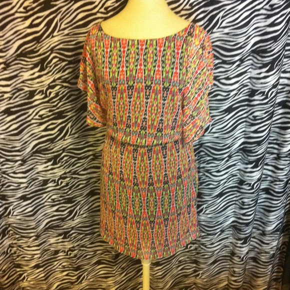 Colorful printed dress