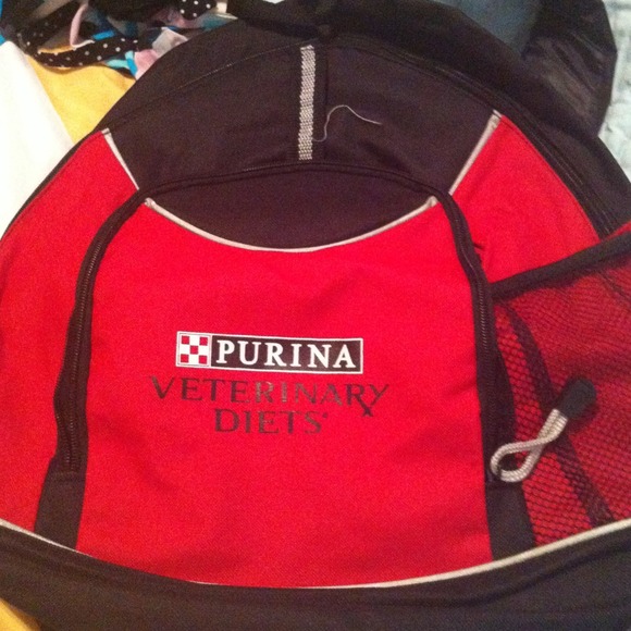 Red and Black Purina Backpack