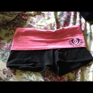 VS PINK YOGA SHORTS