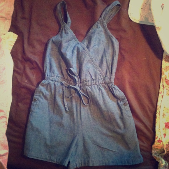 Denim romper