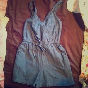 Denim romper