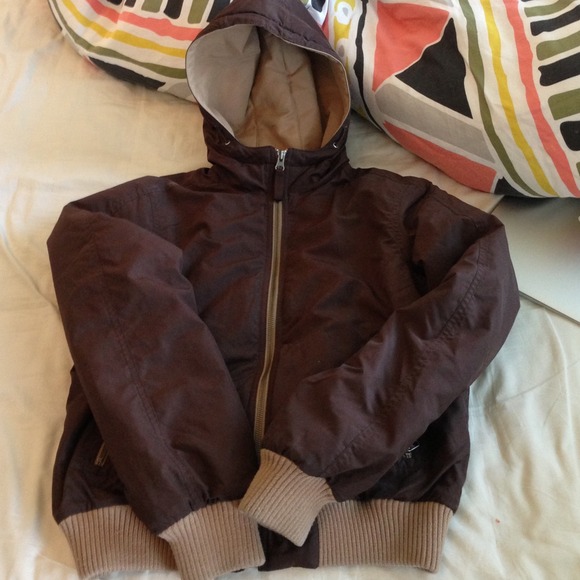 Brown puffy Tommy Hilfiger coat