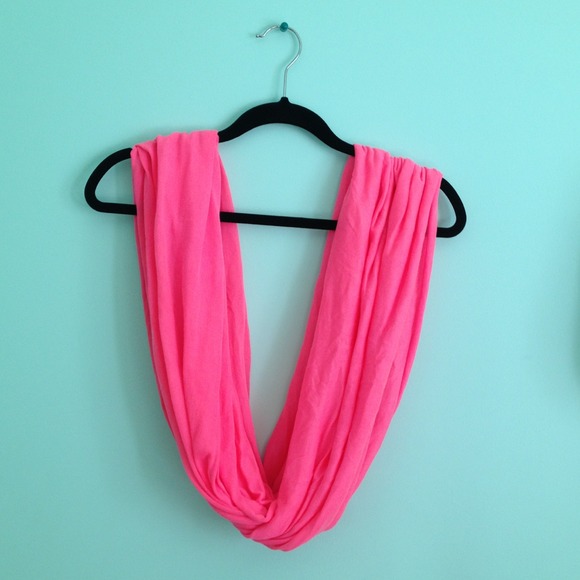 Super cute hot pink infinity scarf!