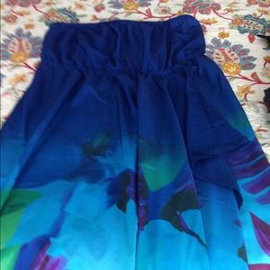 Beautiful blue floral maxi dress