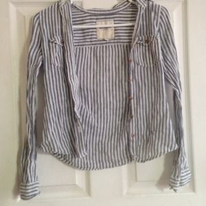 Abercrombie kids thin button up
