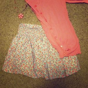 Aerie flowered skirt