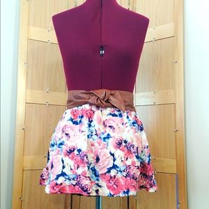 F21 Floral Skirt