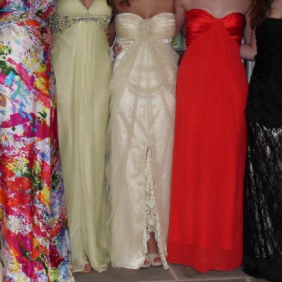 Yellow prom dress
