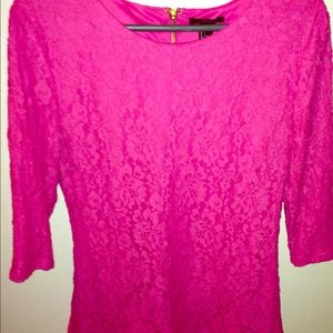 Pink Lace Top