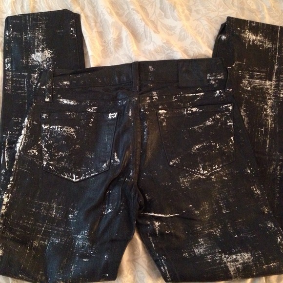 Rock & republic leather like jeans