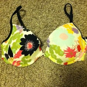 H & M bathing suit floral bathing suit top
