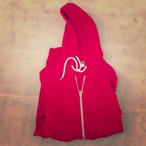 Red American apparel sweatshirt