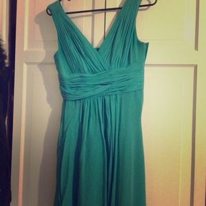 Size 0 Ann Taylor aqua blue dress
