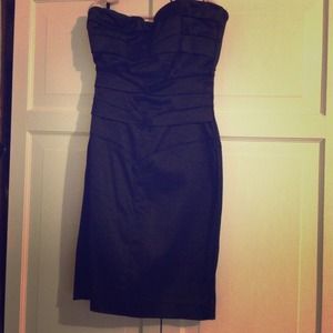Xxs Bebe black strapless cocktail dress