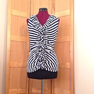 Express striped sleeveless dressy top