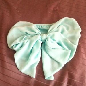Mint bow bandeau