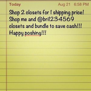 Shop 2 closets for 1 shipping price!