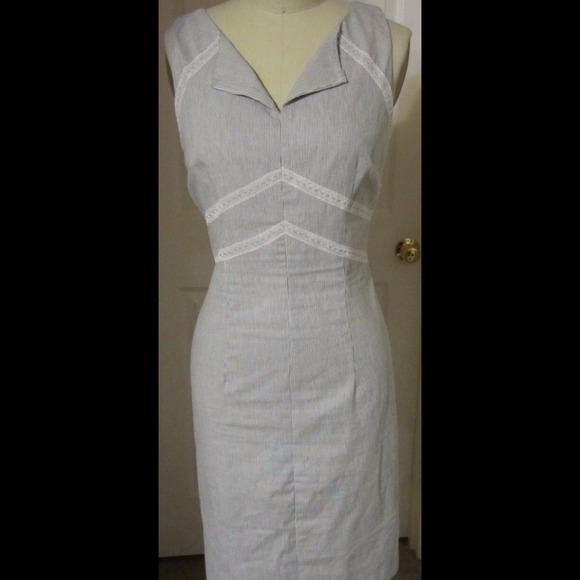 BUNDLE London Times black and white shift dress - Picture 2 of 4