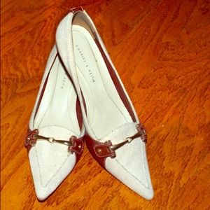 Charles & Keith two toned heels