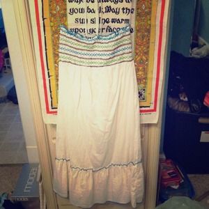 Strapless/halter sundress/swimsuit cover up