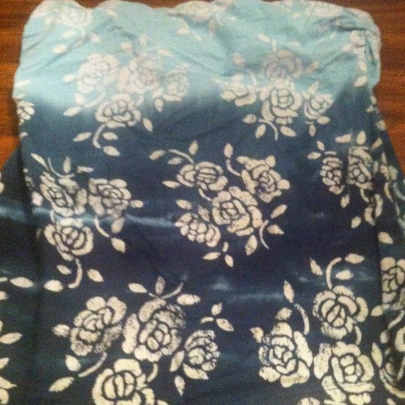 Strapless floral shirt - Picture 1 of 1