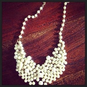 Pearl bib necklace