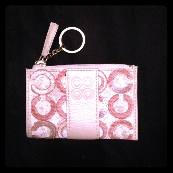 COACH keychain wristlet about 4 inches