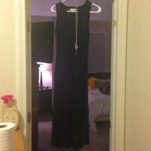 Navy blue maxi dress