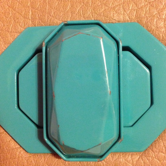 Deux Lux beige and teal cross body - Picture 2 of 4