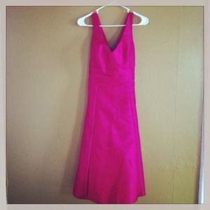 David's bridal size 12 fuchsia dress