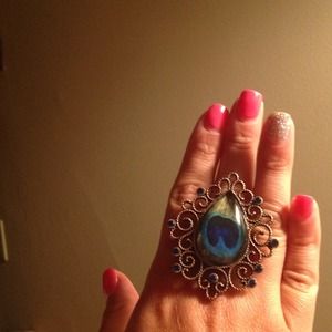 Betsey Johnson peacock ring