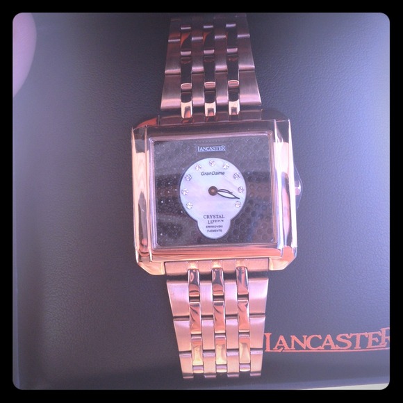 Gorgeous rose gold Swarovski crystal watch