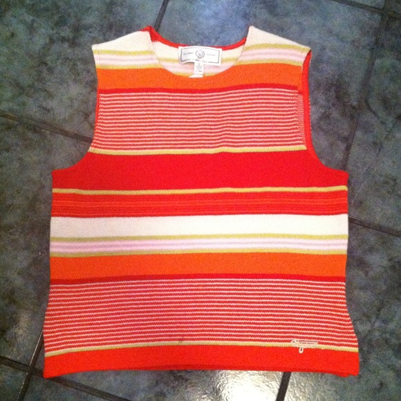 ST JOHN nautical sweater top S