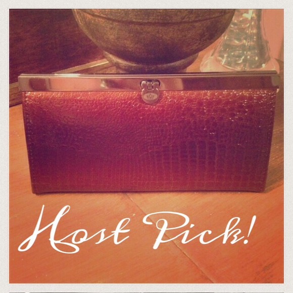 Brown snake skin wallet