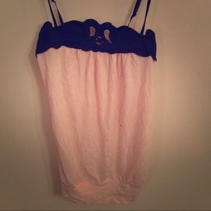 Express Dressy Tank in Blush Pink XXS