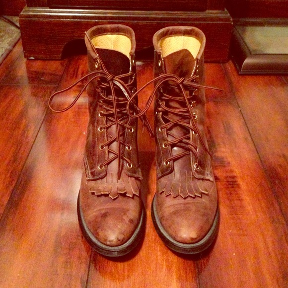 Laredo leather lace up boots