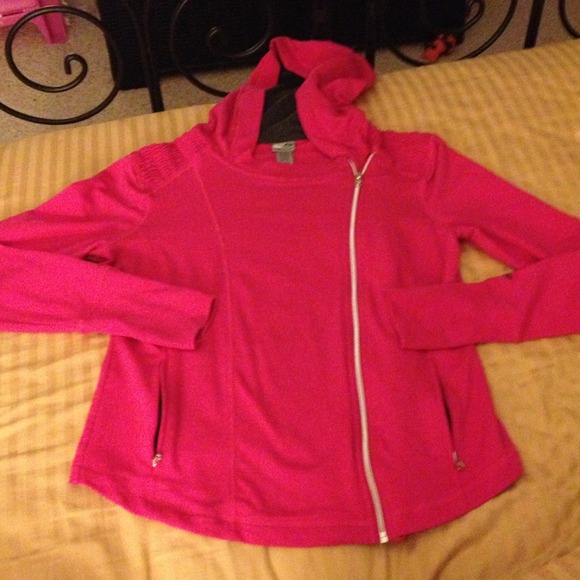 Champion Pink Hooded Sweatshirt size large