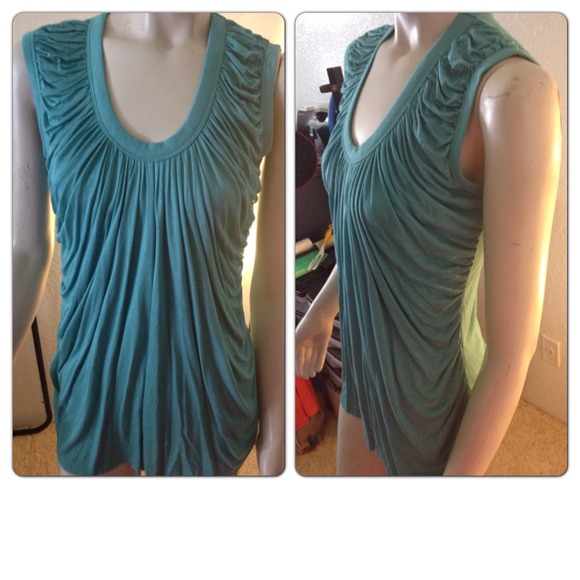 Sold @Aibarrar KENAR Goddess Top in blue-green