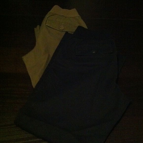 MATERNITY-Two Pairs of Old Navy Khaki Pants