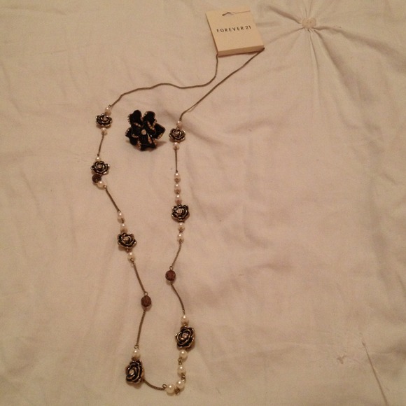 Matching ring and necklace