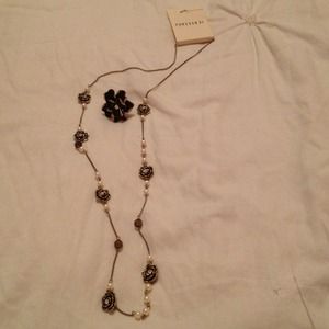 Matching ring and necklace