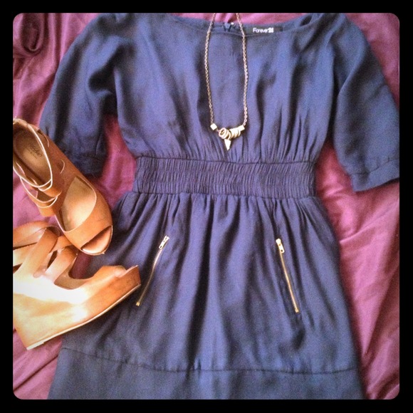 ❌SOLD❌ Navy blue dress