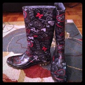 Coach Poppy Rainboots, only worn twice Size 8