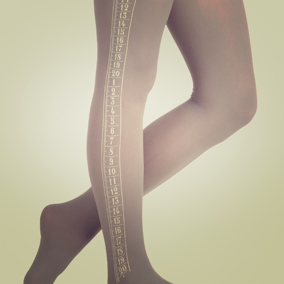 ModCloth Gray Printed Tights