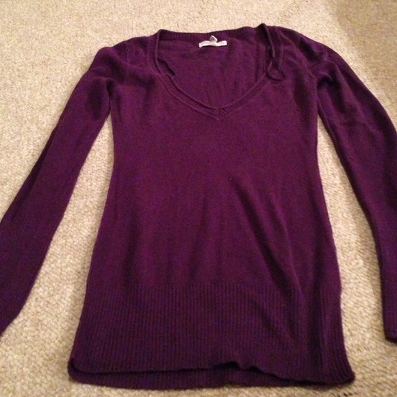 Purple pull over sweater