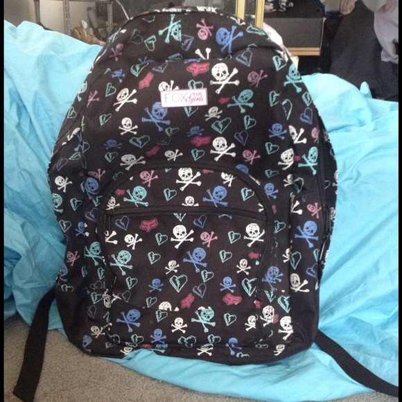 Fox skull backpack.