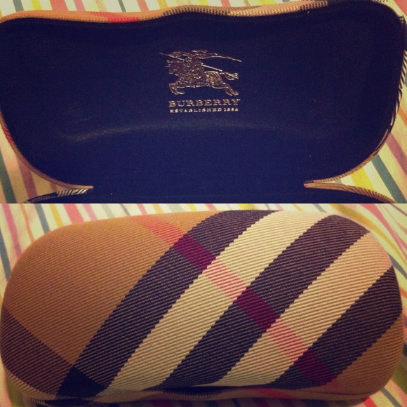 Authentic Burberry sunglass case.
